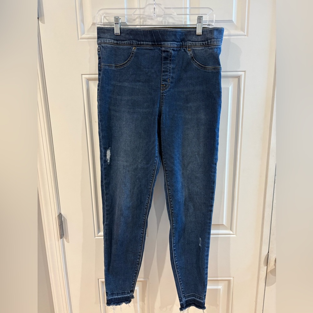 SPANX Dark Blue Skinny Jeans Large